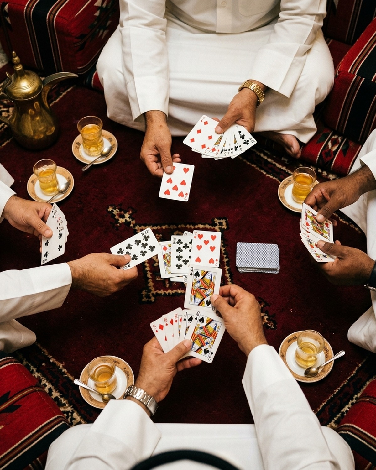 قعدة بلوت بدون كارت النتيجة